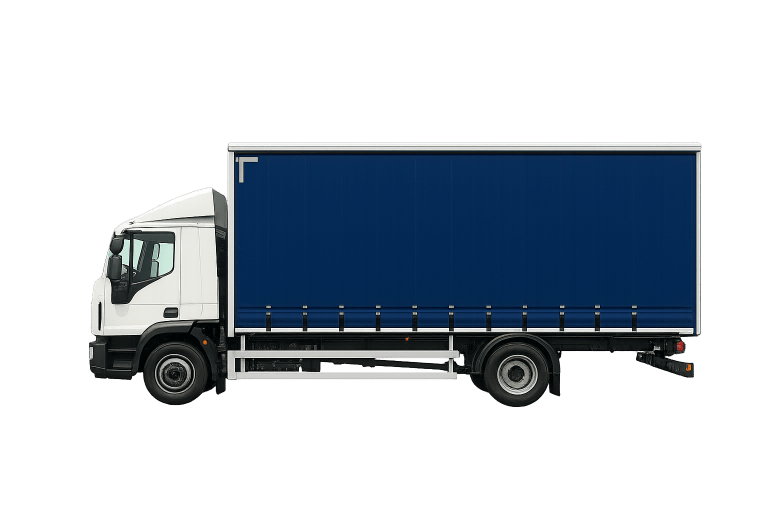 Side view of a white Iveco Eurocargo rigid truck for sale in Australia – TruckBuys